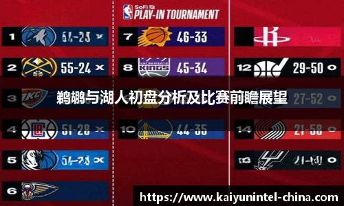 鹈鹕与湖人初盘分析及比赛前瞻展望